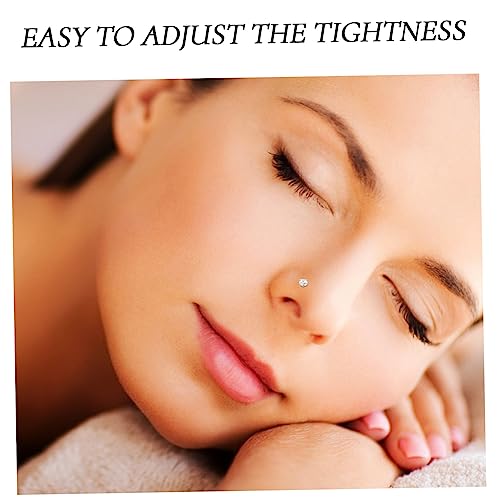 CONGARTENO Nasenringe Teilig Nasenpiercing Schmuck Verstellbar Sicherer Sitz Damen Geschenkidee Modisch Silberfarben für Alltag und Party von CONGARTENO