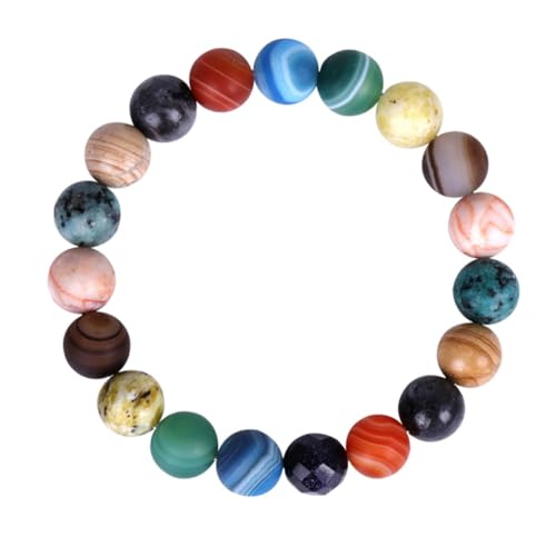 CONGARTENO Natürlicher Stein Planeten Armband Sonnensystem Unvergängliches Frauen Schmuckstück Kreatives Design von CONGARTENO