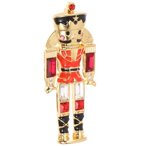 CONGARTENO Nussknacker-brosche Süße Anstecknadel Dekorative Anstecknadel Niedliche Broschennadel Süße Nadel Nussknacker Soldat Anstecknadel Nussknacker Brosche Süße Brosche Legierung Colorful von CONGARTENO