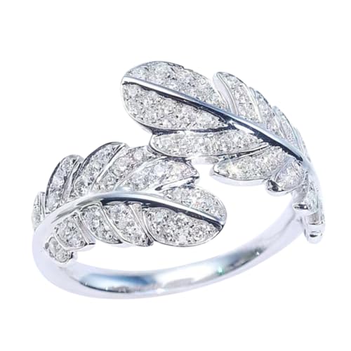 CONGARTENO Offener Damen Ring Federleicht Design Statement Ring Modeschmuck Schmuckring Verstellbar für Alltag Party Hochzeit Geschenk CONGARTENO Offener Damen Ring Federleicht Design Statement Ring Modeschmuck Schmuckring Verstellbar für Alltag Party Hochzeit Geschenk von CONGARTENO