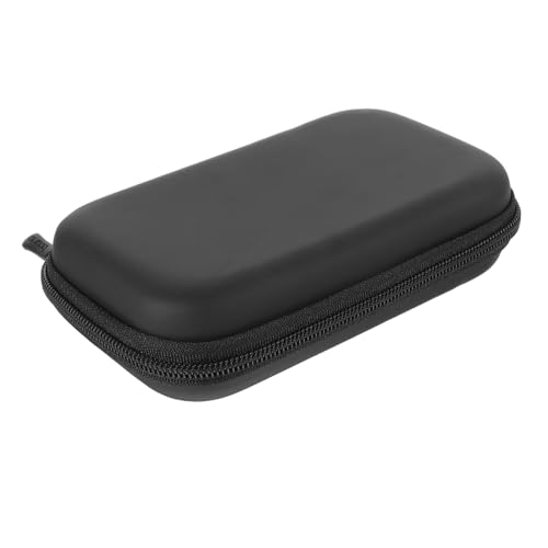 CONGARTENO PU Leder Mikrofon Aufbewahrungstasche Elektronik Organizer Reise Etui Schwarz Kompakt Leicht mit Mesh Fächern für Kabel Kopfhörer Ladegeräte Schutz und Einfache Handhabung von CONGARTENO