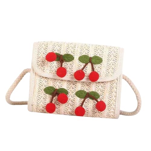 CONGARTENO PU Tasche Umhängetasche Damen Rosa Clutch Kirsche Charm Schultertasche Kleine Crossbody Bag Alltag Reise Shopping von CONGARTENO