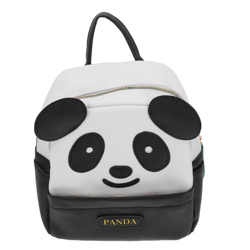 CONGARTENO Cartoon Panda Rucksack Für Jungen Und Mädchen Großer Schul Und Reise-Rucksack Langlebig Und Weich Verstellbare Schultergurte Für Outdoor-aktivitäten Schwarz von CONGARTENO