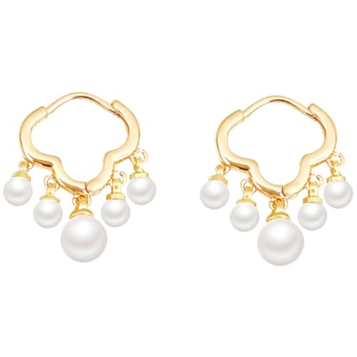 CONGARTENO Ohrringe Perlen Baumelnd Tropfenohrringe Für Frauen Hochzeit Braut Schmuck Perlenschmuck Tropfenohrringe Ohrringe Perlen Baumelnd Für Frauen Hochzeit Braut Schmuck Perlenschmuck von CONGARTENO