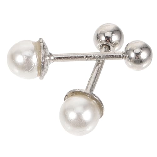 CONGARTENO Perlen Ohrstecker Tragus Ohrschmuck für Damen Natürliche Süßwasserperle Schraubverschluss Leichter Schmuck für Alltag Party Arbeit und Reisen von CONGARTENO
