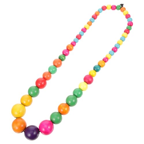 CONGARTENO Bunte Perlen Halskette Boho Damen Ethnischer Schmuck Holzperlen für Mädchen und Frauen für Alltags und Festtagsmode von CONGARTENO