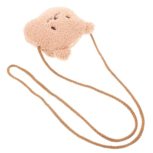 CONGARTENO Plüsch Bären Umhängetasche für Mädchen Weiches Portemonnaie Niedliche Kuscheltier Geldbörse Robust Praktisch für Kleinkinder Alltag von CONGARTENO