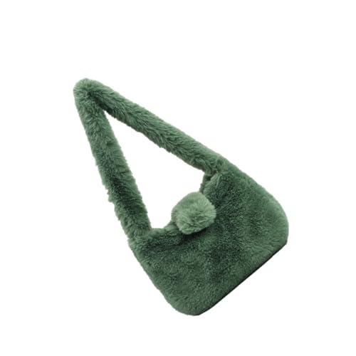 CONGARTENO Plüsch Schulterhandtasche Damen Mit Großer Kapazität Freizeittasche Für Mädchen Tragbar Outdoor Aufbewahrungstasche Für Telefon Geldbörse Visitenkarten von CONGARTENO