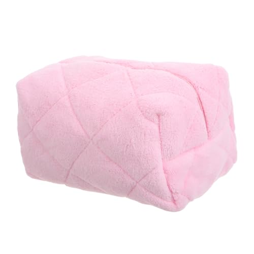 CONGARTENO Plüsch Kosmetiktasche Groß mit Reißverschluss Leichte Schminktasche für Damen Farbenfrohe Make up Tasche mit Großem Fassungsvermögen Vielseitig als Reise Aufbewahrungsbeutel von CONGARTENO