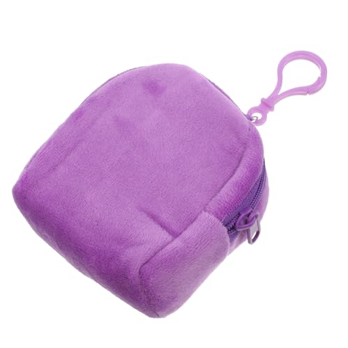 CONGARTENO Plüsch Münzbeutel Kleine Tasche Schlüsselanhänger Aufbewahrung Beutel Süße Rucksack Candy Color Portemonnaie Für Mädchen Und Frauen von CONGARTENO