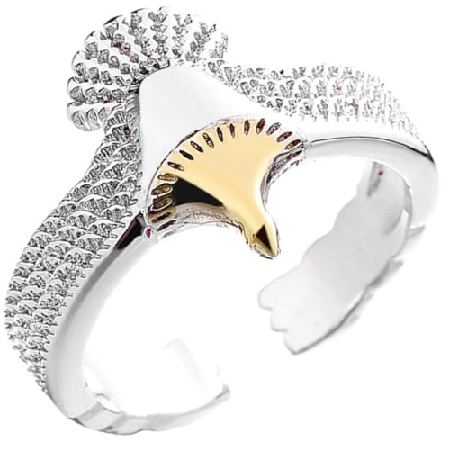 CONGARTENO Punk Stil Damen Ring Vintage Offener Verstellbarer Eagle Finger Ring Modischer Schmuck für Mädchen und Frauen von CONGARTENO