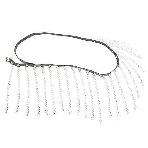 CONGARTENO Punk Taillenkette mit Fransen Vintage Hüftgürtel für Damen Schwarz mit Fransen für Jeans Röcke und Outfits CONGARTENO Punk Taillenkette mit Fransen Vintage Hüftgürtel für Damen Schwarz mit Fransen für Jeans Röcke und Outfits von CONGARTENO