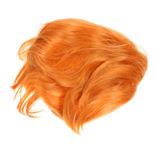 CONGARTENO Realistische Goldene Herren Kurzhaarperücke aus Hitzebeständigem Synthetischem Haar Bequeme Atmungsaktiv für Cosplay Halloween und Kostümpartys von CONGARTENO