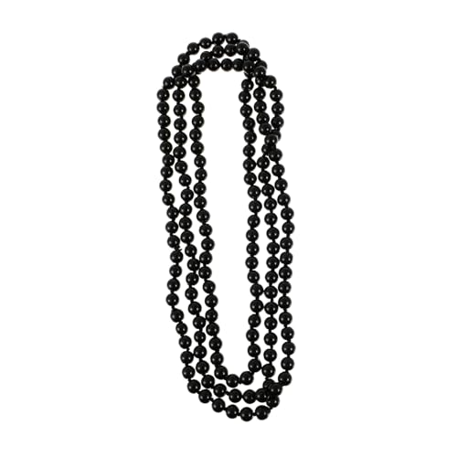 CONGARTENO Retro Damen Pulloverkette Lange Simulierte Perlenkette Schwarz Leicht Glänzend Sweater Schmuck Für Frauen von CONGARTENO