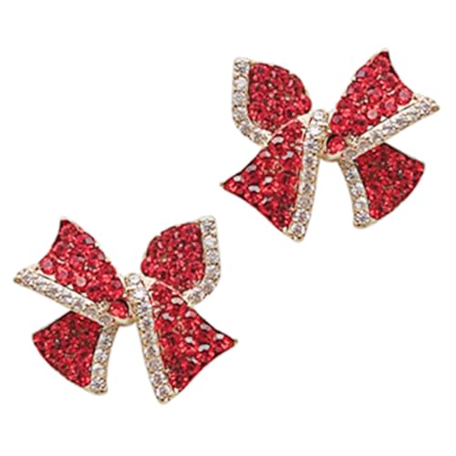CONGARTENO Rhinestone Ohrstecker Schleifen Design Schmuckohrringe für Teenager Mädchen und Frauen Modisch Vielseitig Einsetzbar für Party Hochzeit Alltag von CONGARTENO