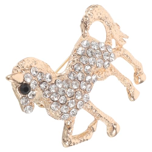 CONGARTENO Rhinestone Pferdebrosche Damen Schmuck Voll Strass Legierung Elegante Anstecknadel Modisches Accessoire Für Kleidung Taschen Halloween Geschenk von CONGARTENO