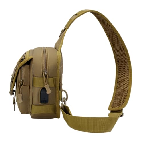 CONGARTENO Robuste Multifunktionale Outdoor Crossbody Bag Verschleißfest Leichte Herren Schultertasche für Wandern Camping Radfahren und Alltag mit Ausreichend Stauraum für Smartphone von CONGARTENO