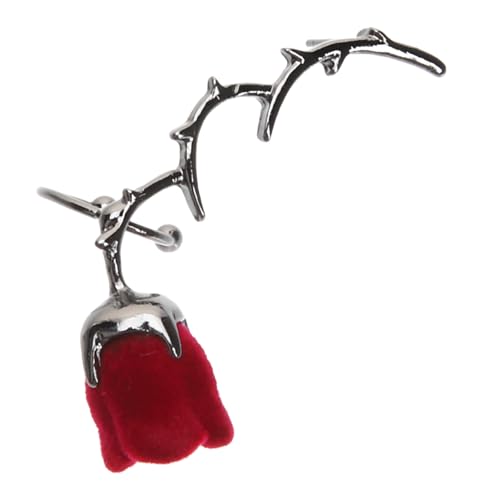 CONGARTENO Rosenblüten Ohrstecker Damen Handgefertigt Blütenform Ohrschmuck Modisch Vielseitig Einsetzbar Geschenkidee für Frauen Mädchen Strand Festival Party von CONGARTENO