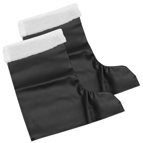 CONGARTENO Santa Claus Cosplay Schuhüberzüge aus Strapazierfähigem PU Material Weihnachtliche Stiefelabdeckung für Erwachsene Dekoratives Kostümzubehör für Weihnachtsfeiern und von CONGARTENO