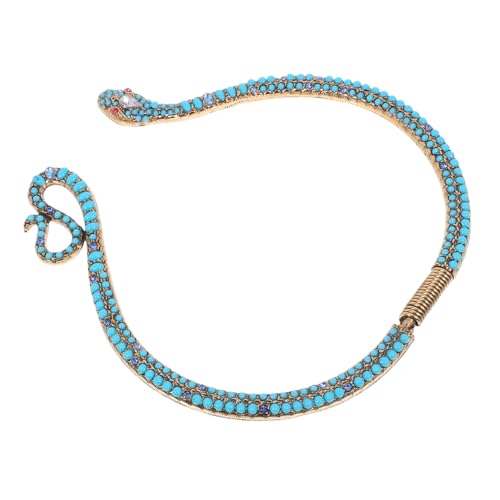 CONGARTENO Schlangen Choker Halskette Kurz Legierung mit Zirkonia Verziert Elegantes Schlüsselbein Schmuck Tiermotiv Vintage für Party und Alltag von CONGARTENO