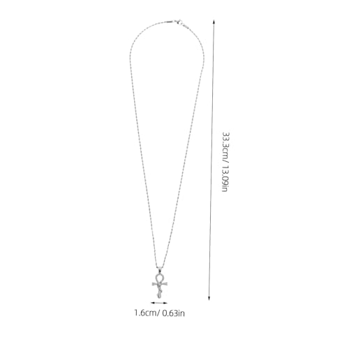 CONGARTENO Schlangenanhänger Halskette Herren Damen Kupfer Kreuz mit Zirkonia Robust Langlebig Modisches Schmuckstück für Layering und Statement von CONGARTENO
