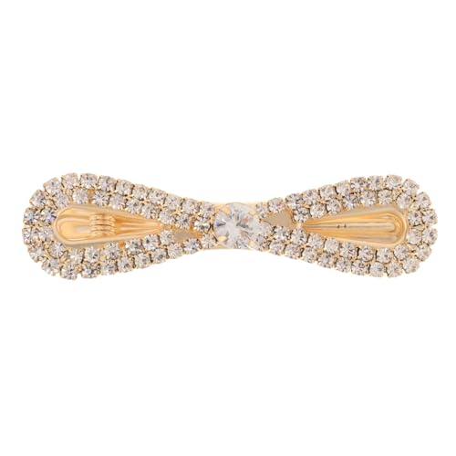 CONGARTENO Strass Haar Clip Mit Schleife Aus Zirkonia-strass Für Frauen Bling Haarspange Mit Sicheren Clip Für Verschiedene Haartypen Und Anlässe von CONGARTENO