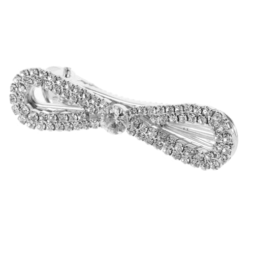 CONGARTENO Elegante Strass Schleife Haar Clip Frauen Hochzeit Haar Zubehör Mädchen Haar Clip Clip Strass Clip von CONGARTENO