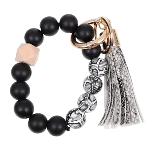 CONGARTENO Schlüsselanhänger-Armband Mit Schlangenstruktur Perlen-schlüsselanhänger Armband Schlüsselring-Hardware Geeignet Für Hausbesitzer von CONGARTENO