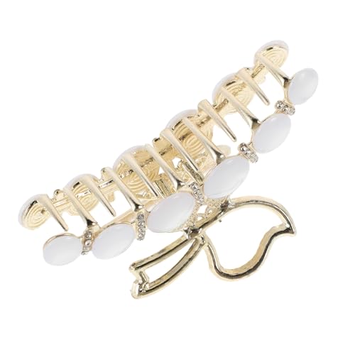CONGARTENO Schmetterling Haarklammer Aus Perlen-haarspange Für Damen Ornament Dekoration Tragbar Schick Haaraccessoire Weiblich Packung von CONGARTENO
