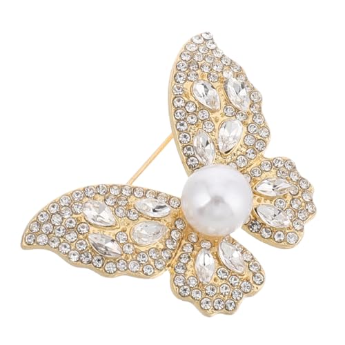 CONGARTENO Schmetterlingsbrosche mit Funkelnden Kristallen Langlebige Zinklegierung und Kunststoff Vielseitiger Anstecknadel Schmuck für Damen und Mädchen Geeignet für Kleider Mäntel und von CONGARTENO