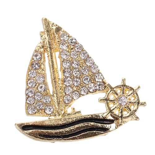 CONGARTENO Segelbrosche Metallnadel Für Kleidung Broschen Für Frauen Süße Brosche Segelboot Broschen Anstecknadeln Metall Segelboot Brosche Rucksack Anstecknadeln Segelboot Brosche von CONGARTENO
