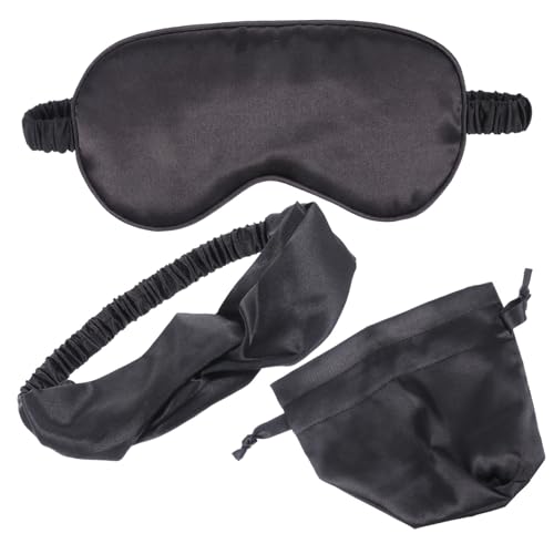 CONGARTENO Seiden-augenbinde-set Mit Schlafmaske Haarband Und Tasche Für Damen Passend Für Zartes Und Elegantes Design Zum Teilen Mit Freunden von CONGARTENO