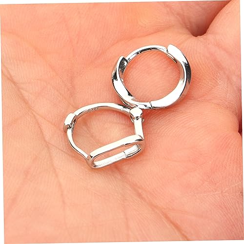 CONGARTENO Sicherheitsnadel Ohrringe Silber Mini Ear Ohrschmuck Unisex Robust Langlebig Modisch Für Damen Herren Alltagsschmuck von CONGARTENO
