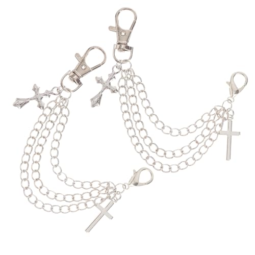 CONGARTENO Silberfarbene Schuhketten mit Roboter anhänger Mehrlagige Modische Fußkettchen aus Robustem Legierungs material Vielseitiges Schuhschmuck accessoire für Sneaker und Weiße von CONGARTENO