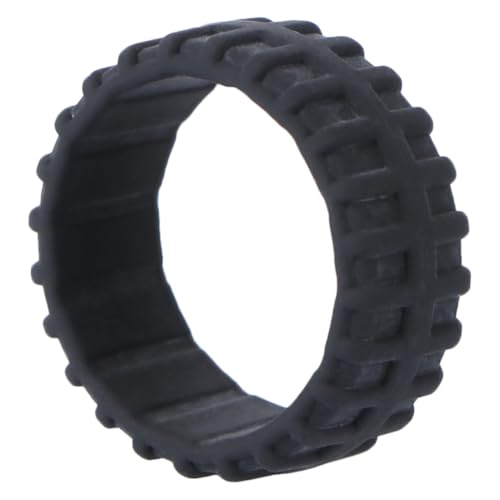 CONGARTENO Silikon Tire Ring Sportlicher Ehering Atmungsaktiver Hitzebeständiger Outdoor Fingerring Kratzfest für Damen und Herren zu Weihnachten Schwarz von CONGARTENO