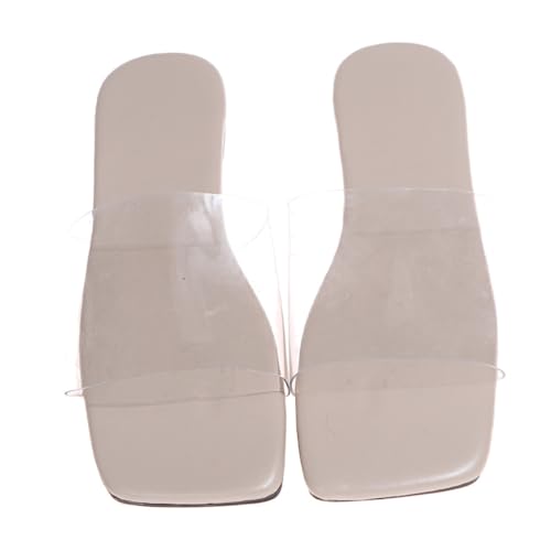 CONGARTENO Sommer Slipper Damen Herren Flach Angenehm Modisch Langlebig Leicht Transparent Einfache Handhabung Stilvolle Hausschuhe für Innen Außen Alltag von CONGARTENO