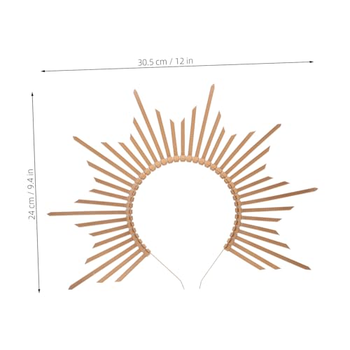 CONGARTENO Spiked Sunburst Crown Haarreif Leichtes Elegantes Braut Haaraccessoire für Frauen und Mädchen Vielseitig für Hochzeit Festival Kostüm Party-looks Geeignet von CONGARTENO