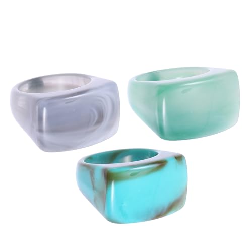 CONGARTENO Stilvolle Sets 3-teilig Acryl Marmor Modischer Schmuck Für Mädchen CONGARTENO Stilvolle Sets 3-teilig Acryl Marmor Modischer Schmuck Für Mädchen von CONGARTENO