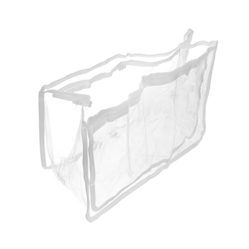 CONGARTENO Strandtasche PVC mit Trennwänden Durchsichtige Mehrzweck Aufbewahrungstasche für Reise Make Up und Handtücher Faltbar Robust Organizer für Outdoor Aktivitäten von CONGARTENO