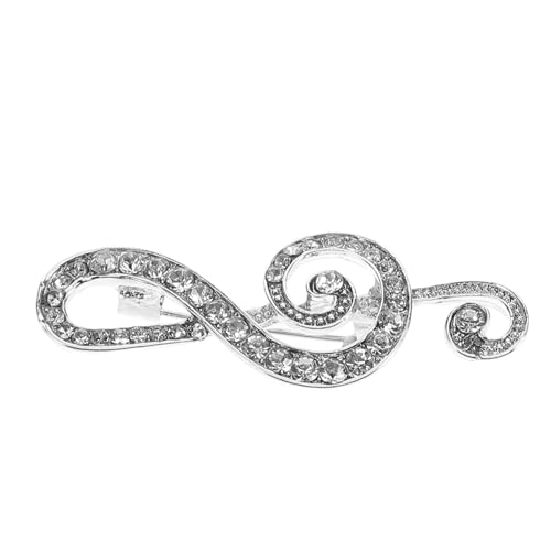 CONGARTENO Strass Brosche Musiknote Anstecknadel aus Langlebiger Legierung für Damen und Herren Modisches Schmuck Accessoire für Anzüge und Kleidung Vielseitig Tragbar und Stilvoll von CONGARTENO