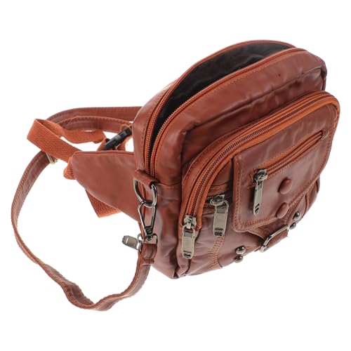 CONGARTENO Stylische Retro Damen Crossbody Bag PU Umhängetasche Leicht und Komfortabel Verstellbarer Gurt Vielseitig Tragbar Für Alltag und Freizeit von CONGARTENO