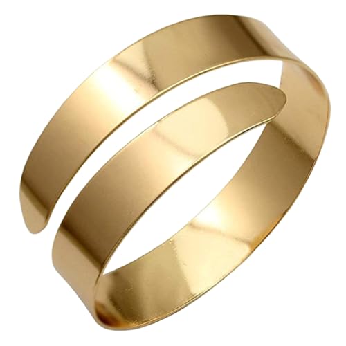 CONGARTENO Stylischer Goldener Armreif für Damen Verstellbare Manschette Modisches Armband Langlebiger Perfektes für Besondere Anlässe Wie Geburtstage und Weihnachten von CONGARTENO