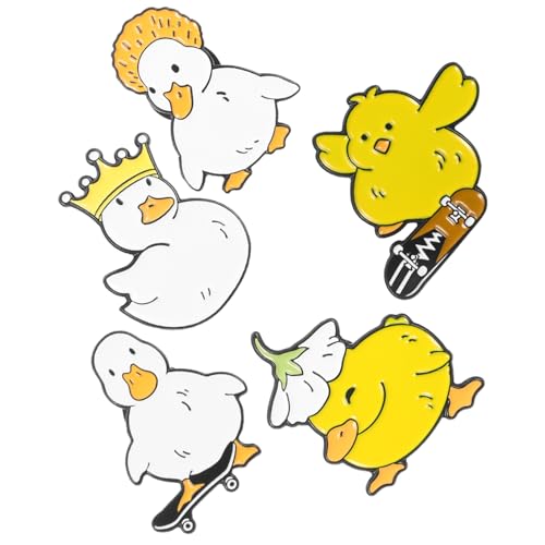 CONGARTENO Teiliges Metall Broschen Entenform Bunte Anstecknadeln für Rucksäcke Kleidung Taschen Cartoon Pins Diy Abzeichen für Jacken und Hüte von CONGARTENO
