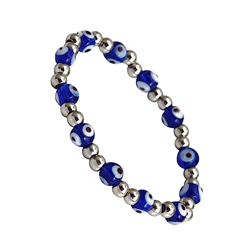 CONGARTENO Evil Eye Armband Aus Blauen Kristallperlen Elastisches Beads Armband Für Männer Und Frauen Perfektes Für Freunde Zu Besonderen Anlässen Komfortable Passform Für Handgelenke von CONGARTENO