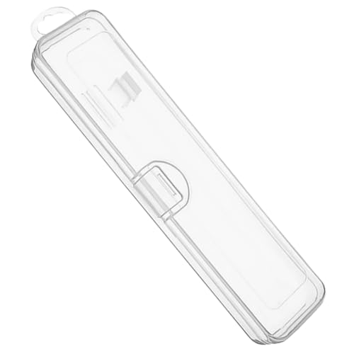 CONGARTENO Tragbare Zahnbürstenbox aus Klarem Kunststoff Wasserabweisender Reiseetui Organizer für Zahnbürste und Zahnpasta Kompakter Outdoor Zahnbürstenhalter Hygienischer von CONGARTENO