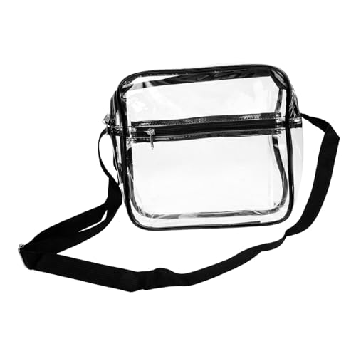 CONGARTENO Transparente Crossbody Bag Damen PVC Umhängetasche Verstellbarer Gurt Schultertasche für Alltag Shopping Freizeit Party Reise von CONGARTENO