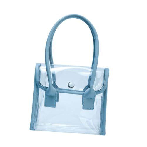 CONGARTENO Transparente Jelly Handtasche Damen PVC Sommer Strandtasche Vielseitig Modisch Klar Leichte Umhängetasche für Shopping Reisen Alltag von CONGARTENO