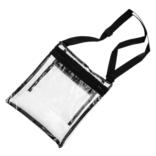 CONGARTENO Transparente Leichte PVC Umhängetasche mit Verstellbarem Schultergurt Stadiongeprüfte Portable Crossbody Bag für Outdoor Events Konzerte und Festivals Vielseitiges Sport von CONGARTENO