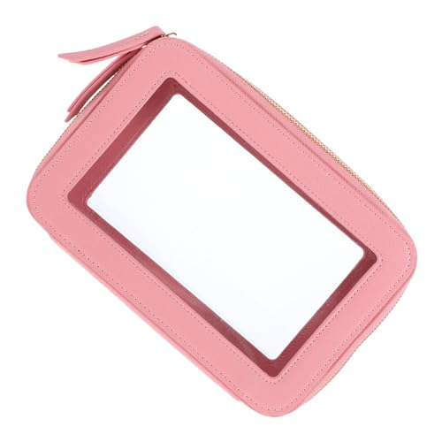 CONGARTENO Transparenter Pu PVC Kosmetik Organizer Mit Reißverschluss Make-up Tasche Für Damen Reise Kulturbeutel Leicht Abwischbar Geeignet Für Outdoor-aktivitäten Fitnessstudio Und von CONGARTENO