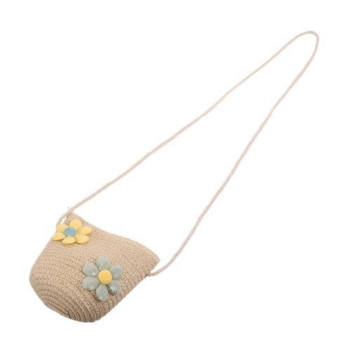 CONGARTENO Umhängetasche Mädchen Süße Geflochtene Schultertasche Leichte Tragetasche Modisch Vielseitig Tragbar für Alltag und Reisen von CONGARTENO